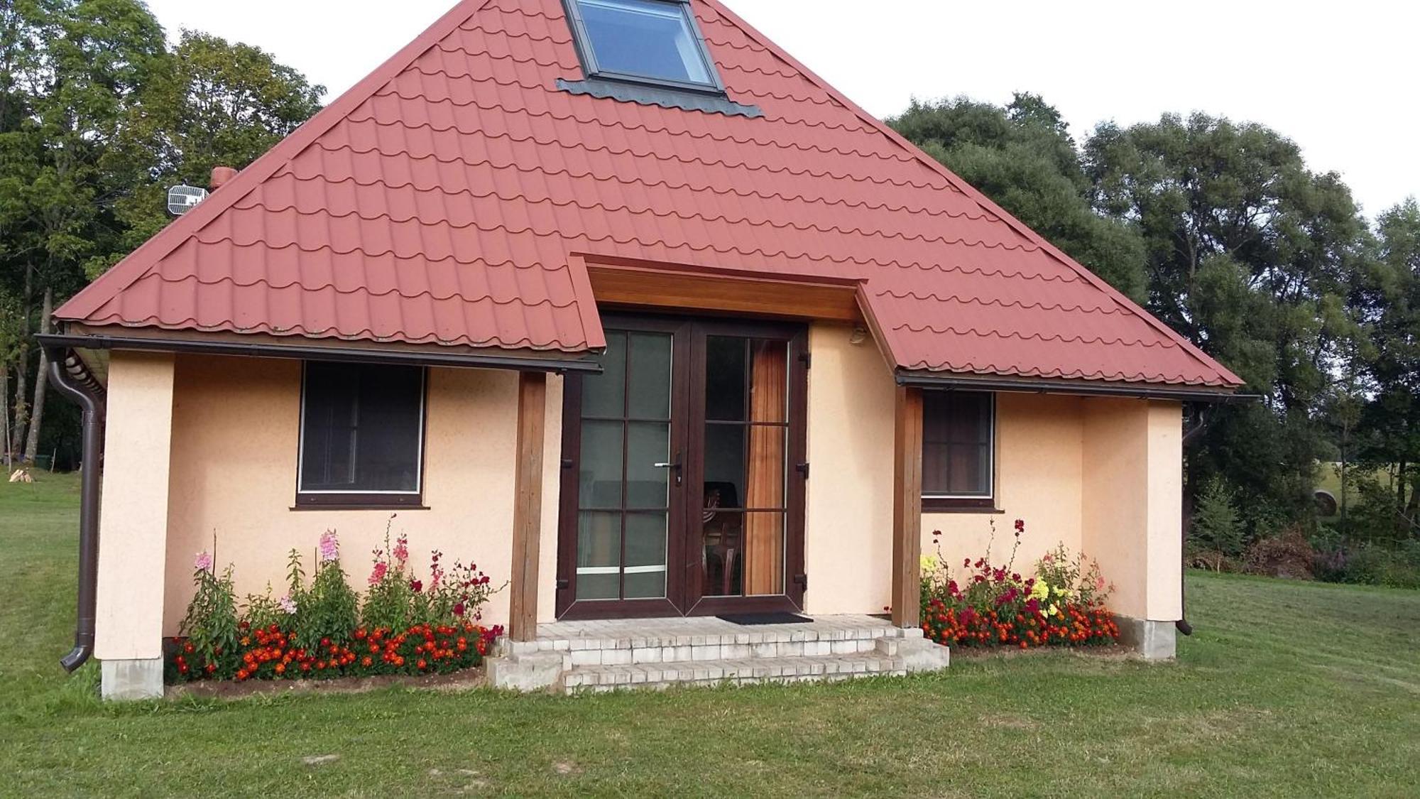 Ferienhaus Fuchsbau In Waldnaehe Villa Kuldiga Ngoại thất bức ảnh